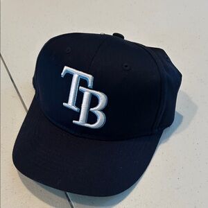 NWT Youth Navy Blue Cap with Tampa Bay Rays Logo